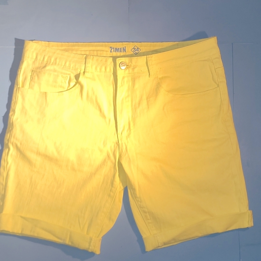 Bright yellow shorts